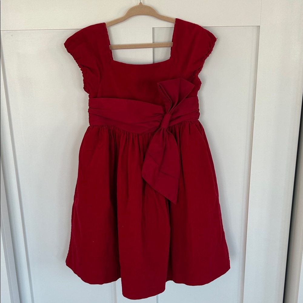 Ralph Lauren Red Kids Formal Dress with Bow